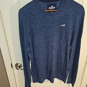 Hollister-Men's Blue Crewneck Sweater Size XXL